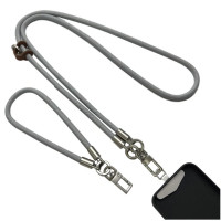 Шнурок для смартфона (набір) 120+35 cm Сірий