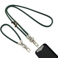 Шнурок для смартфона (набір) 120+35 cm Темно-зелений