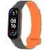 Ремешок Dual-color Magnetic Mi Band 3/4/5/6/7 Серый/Оранжевый