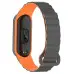 Ремешок Dual-color Magnetic Mi Band 3/4/5/6/7 Серый/Оранжевый Ремешок Dual-color Magnetic Mi Band 3/4/5/6/7 Серый/Оранжевый