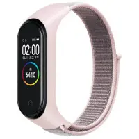 Ремешок Нейлон Mi Band 3/4/5/6/7 Розовый Песок