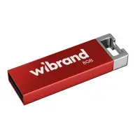 Флеш память USB 8Gb Wibrand Chameleon USB 2.0 Красная