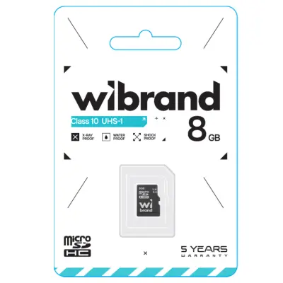 Карта пам'яті Micro SD 8Gb Wibrand Class10 Карта пам'яті Micro SD 8Gb Wibrand Class10