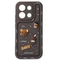 Чехол накладка Pretty Things Xiaomi Redmi Note 13 4G Коричневый