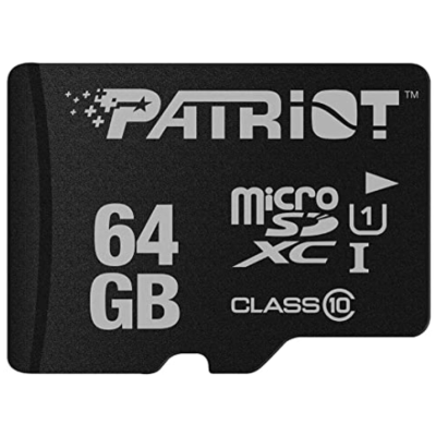 Карта памяти Micro SD 64Gb Patriot (UHS-1) Class10