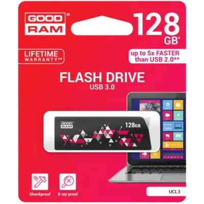 Флеш пам\'ять USB 128Gb Good Ram UCL (Click) Black, Чорний