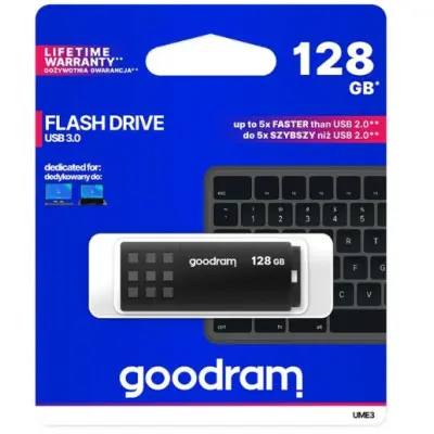 Флеш пам\'ять USB 128Gb Good Ram UMe3 Black, Чорний