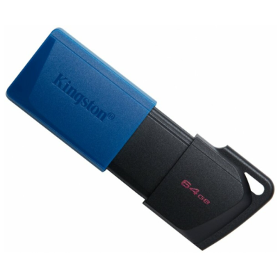 Флеш память USB 64Gb Kingston DT Exodia M USB 3.2 Черно-голубой