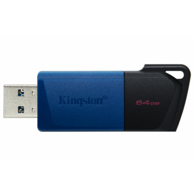 Флеш память USB 64Gb Kingston DT Exodia M USB 3.2 Черно-голубой