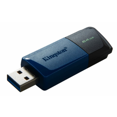 Флеш память USB 64Gb Kingston DT Exodia M USB 3.2 Черно-голубой