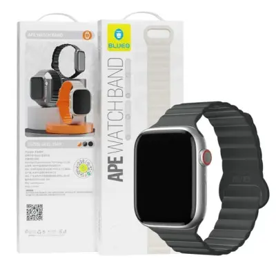 Ремешок Apple Watch 42/44/45/49мм BlueO Magnetic Черный