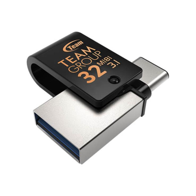 Флеш память USB 32Gb Team M181 USB 3.1+OTG type-C  Black, Черный