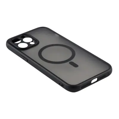 Чехол накладка Anti drop Camera MagSafe iPhone 12 Pro Max Черная