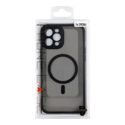 Чехол накладка Anti drop Camera MagSafe iPhone 12 Pro Max Черная