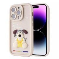 Чохол накладка Pretty Things iPhone 13 Біла/Пес