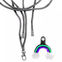 Шнурок (вузький) для смартфона Веселка