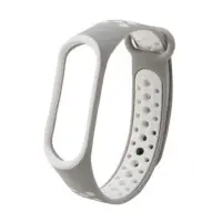 Ремешок Mi Band 3/4 SPORT Серый Белый