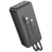 Універсальна мобільна батарея Повербанк Hoco J118B Speed energy with cable 30000mAh Чорний