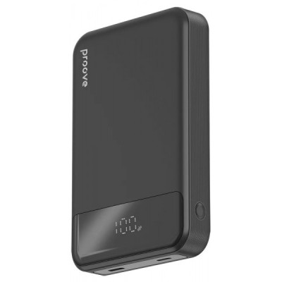 Універсальна мобільна батарея Повербанк Proove Hoodman Magnetic 10000mAh 20W чорний