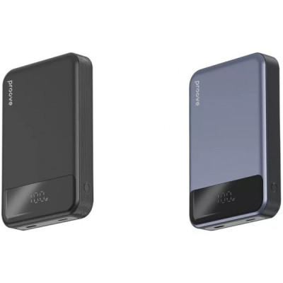 Універсальна мобільна батарея Повербанк Proove Hoodman Magnetic 10000mAh 20W чорний