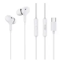 Провідні вакуумні навушники Celebrat D13 Type-C White, білий Провідні вакуумні навушники Celebrat D13 Type-C White, білий