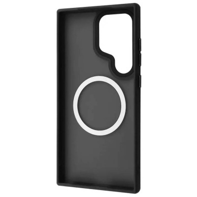 Чехол накладка Metal Buttons with MagSafe Samsung S938 (S25 Ultra)  Черная