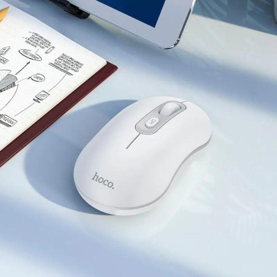 Бездротова миша BT Hoco GM21 White-Grey, Біло-Сірий