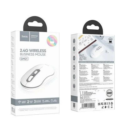 Бездротова миша BT Hoco GM21 White-Grey, Біло-Сірий