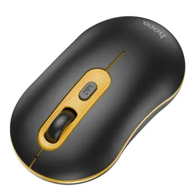 Беспроводная мышь BT Hoco GM21 Black-Yellow, Чорно-Желтая