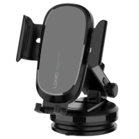 Автодержатель LDNIO MW21-1 15W Wireless Black, Чёрный Автодержатель LDNIO MW21-1 15W Wireless Black, Чёрный