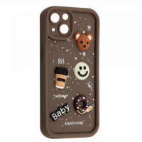 Чохол накладка Pretty Things iPhone 13 Коричнева