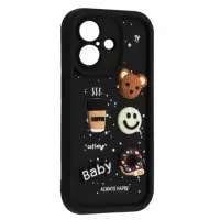 Чехол накладка Pretty Things iPhone 16 Черная