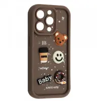 Чохол накладка Pretty Things iPhone 16 Pro Max Коричнева