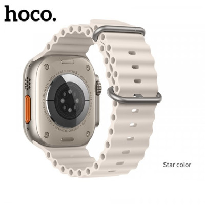 Ремешок Apple Watch 42-49мм Hoco WA12 Белый (Star Color) Ocean