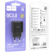Сетевое зарядное устройство Hoco C140A 1USB/18W/QC 3.0 Black, Чёрный