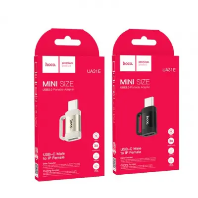 OTG Hoco UA31E Type-C male to Lightning female {TL} OTG Hoco UA31E Type-C male to Lightning female {TL}