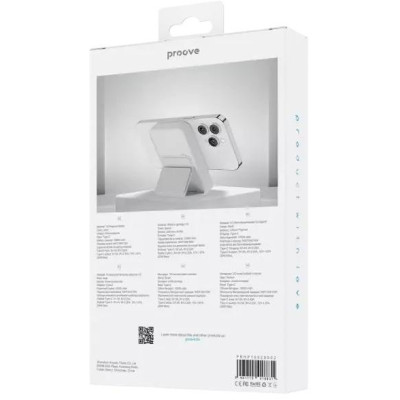 Універсальна мобільна батарея Повербанк Proove Hyperion MagSafe 10000 mAh 20W Біла