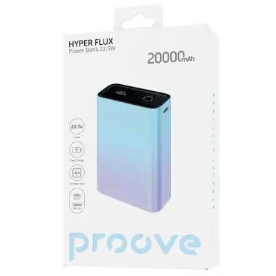 Универсальная мобильная батарея Повербанк Proove Hyper Flux 20000mAh 22.5W Градиент