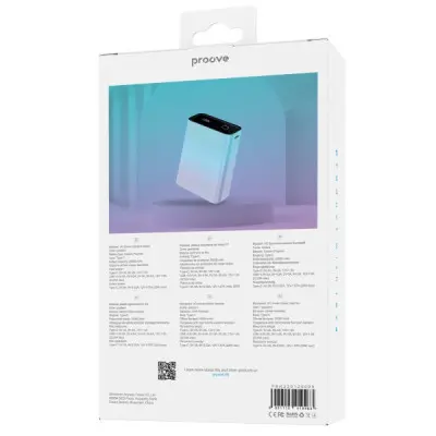 Универсальная мобильная батарея Повербанк Proove Hyper Flux 20000mAh 22.5W Градиент