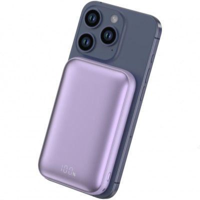 Універсальна мобільна батарея Повербанк Proove Vibe Energy Magnetic 10000mAh 20W Фіолетовий