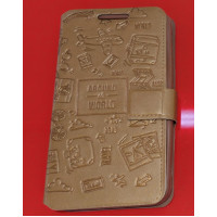 Чохол-книжка Універсальна Florence Around 5.5" Коричнева (Уцінка)