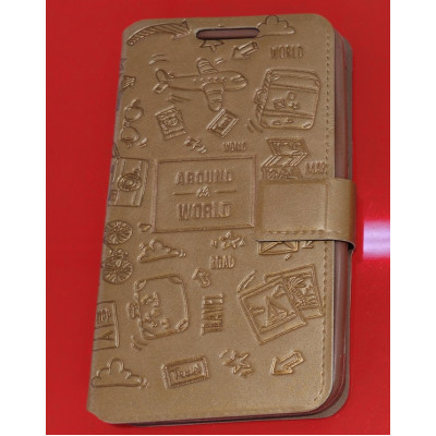 Универсальный чехол книжка Florence Around 5.5" Коричневый