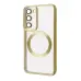 Чохол накладка Wave Metal MagSafe Samsung G990 S21 FE Золота
