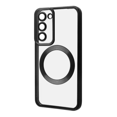Чехол накладка Wave Metal MagSafe Samsung G990 S21 FE Черная