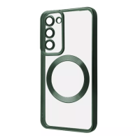 Чохол накладка Wave Metal MagSafe Samsung G990 S21 FE Темно-зелена Чохол накладка Wave Metal MagSafe Samsung G990 S21 FE Темно-зелена