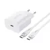 Мережевий зарядний пристрій Proove Rapid 1PD 30W + Кабель Type-C to Type-C  White, Білий