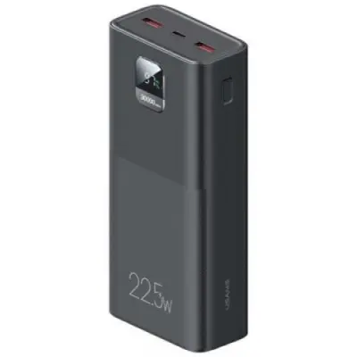 Универсальная мобильная батарея Повербанк Usams PB68 22.5 W 30000mAh Чёрный