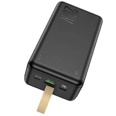 Універсальна мобільна батарея Повербанк Hoco J87B PD+QC 3.0 20W 30000mAh Чорний
