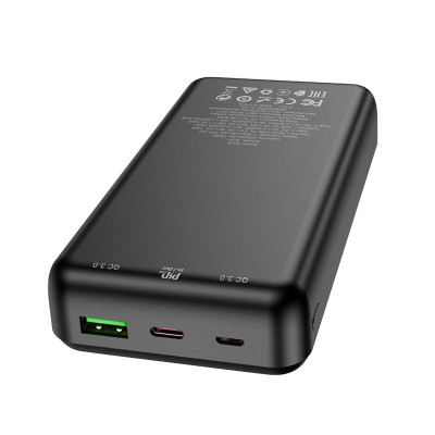 Універсальна мобільна батарея Повербанк Hoco J87A PD+QC 3.0 20W 20000mAh Чорний