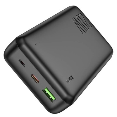 Універсальна мобільна батарея Повербанк Hoco J87A PD+QC 3.0 20W 20000mAh Чорний